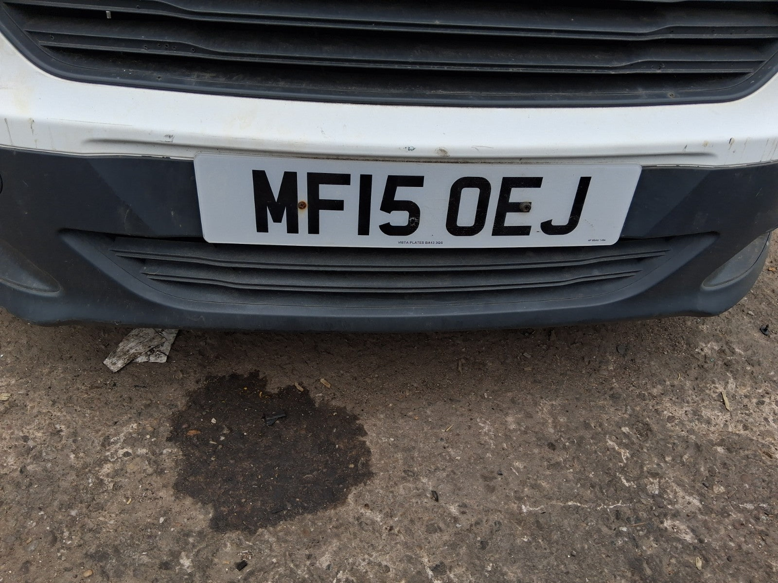 2015 FORD TRANSIT COURIER MK1 FRONT BARE BUMPER WHITE