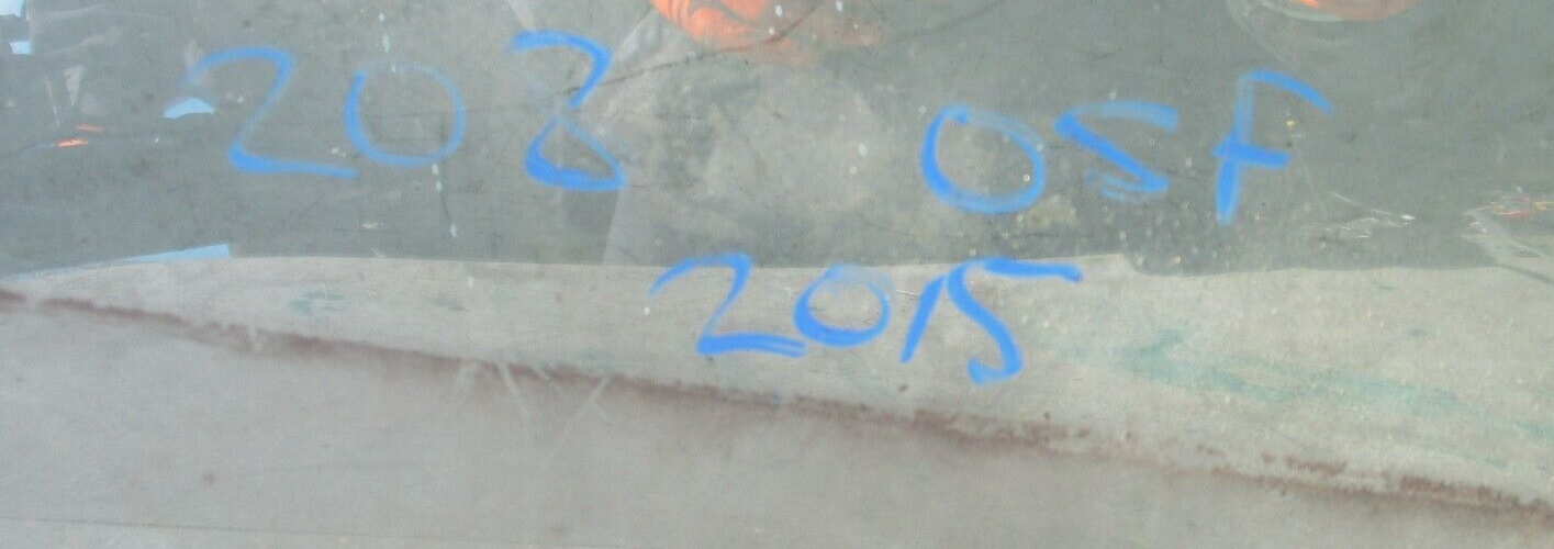 2015 PEUGEOT 208 OSF DRIVER SIDE FRONT WINDOW GLASS 39AS2M33
