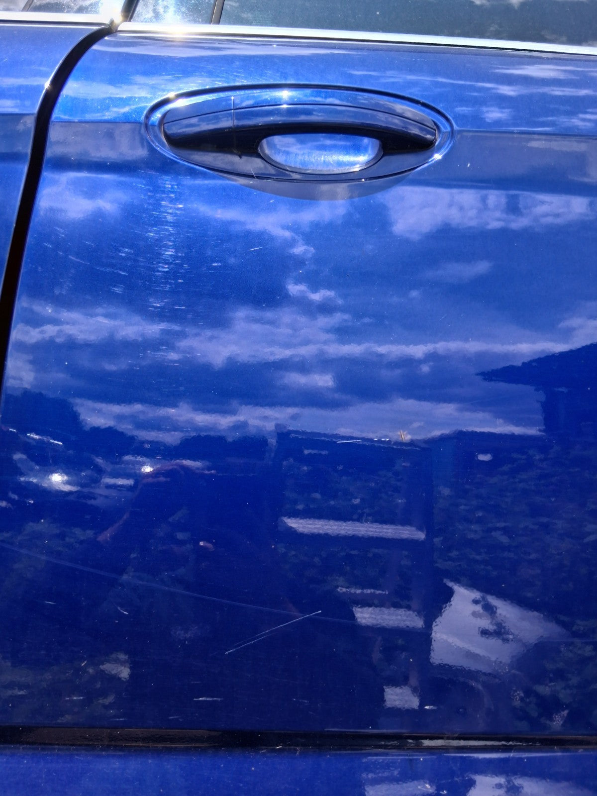 2015 FORD GRAND C MAX MK2 NSR PASSENGER REAR BARE SLIDING DOOR IMPACT BLUE HE