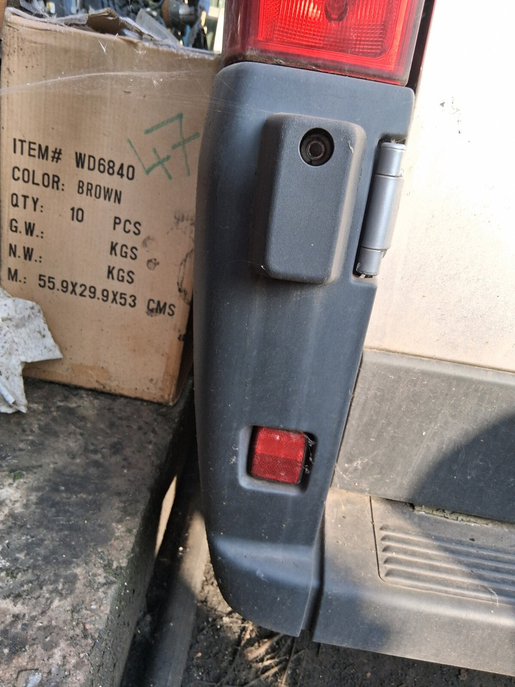 2021 PEUGEOT BOXER MK3 NSR PASSENGER SIDE REAR BUMPER CORNER
