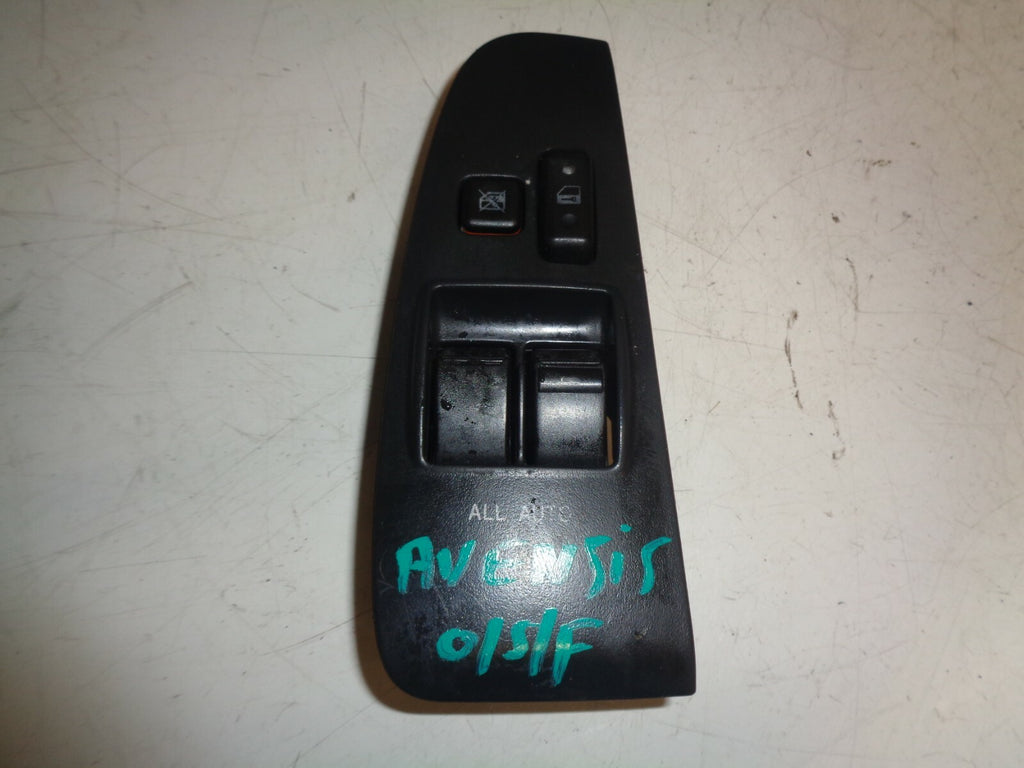 TOYOTA AVENSIS 2004 HATCHBACK OSF DRIVER SIDE FRONT WINDOW AUTO SWITCH