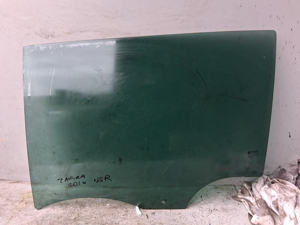 VAUXHALL ZAFIRA C 2016 NSR PASSENGER SIDE REAR LEFT WINDOW GLASS 43R002092