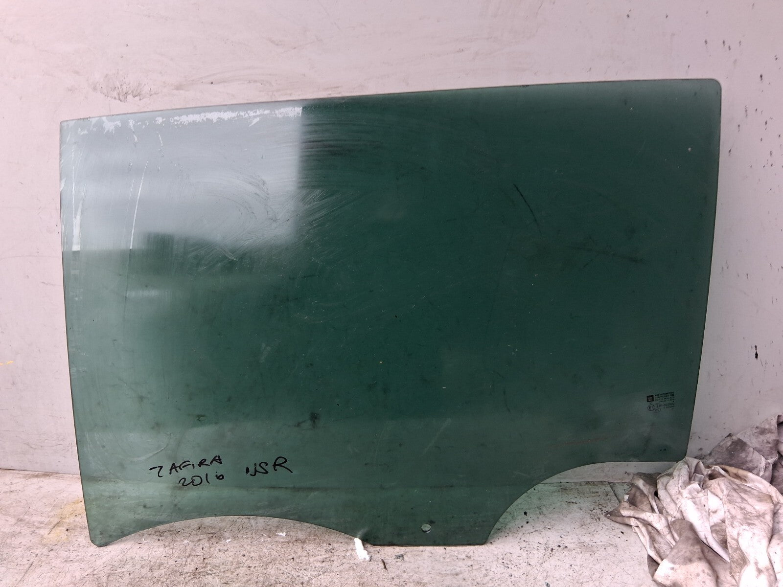 VAUXHALL ZAFIRA C 2016 NSR PASSENGER SIDE REAR LEFT WINDOW GLASS 43R002092