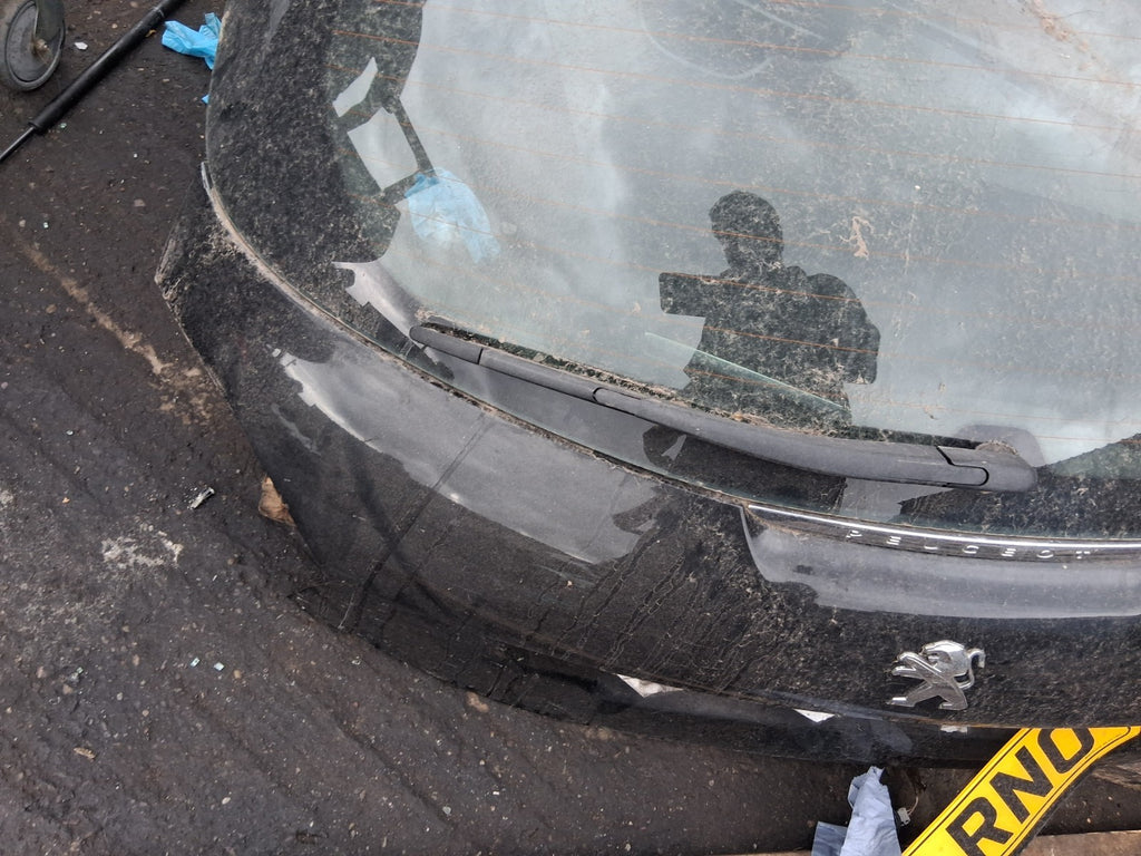 2014 PEUGEOT 208 COMPLETE REAR BOOTLID TAILGATE PEARL BLACK KTV