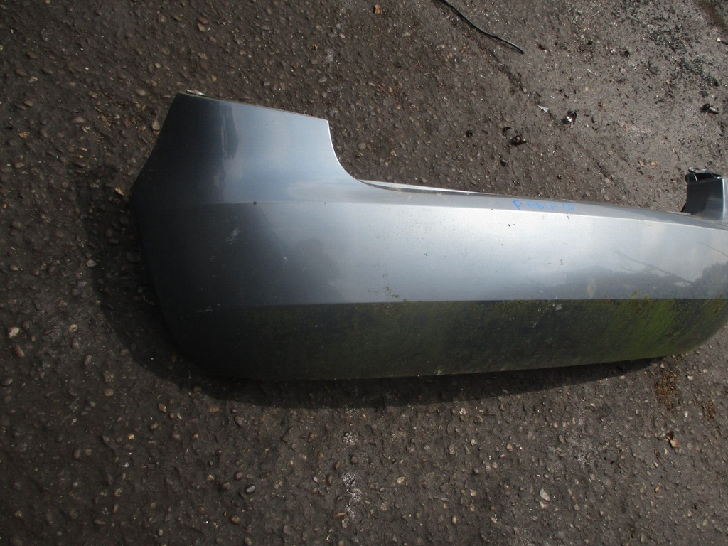 2008 SKODA FABIA 5J COMPLETE REAR BUMPER DENIM BLUE