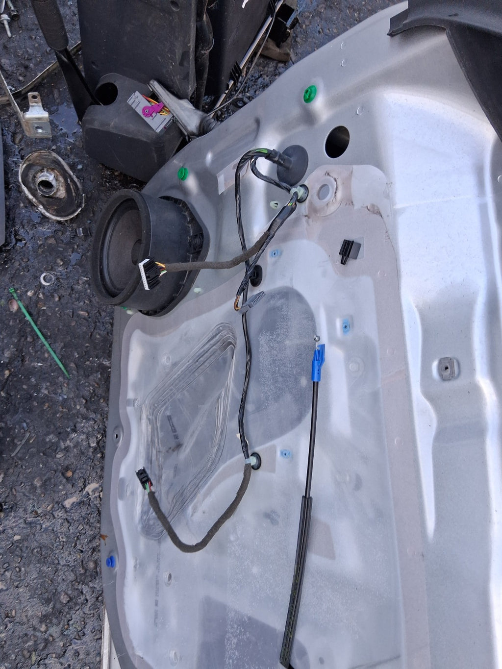 2016 VAUXHALL ZAFIRA C OSF DRIVER SIDE FRONT BARE DOOR ARGON SILVER Z176