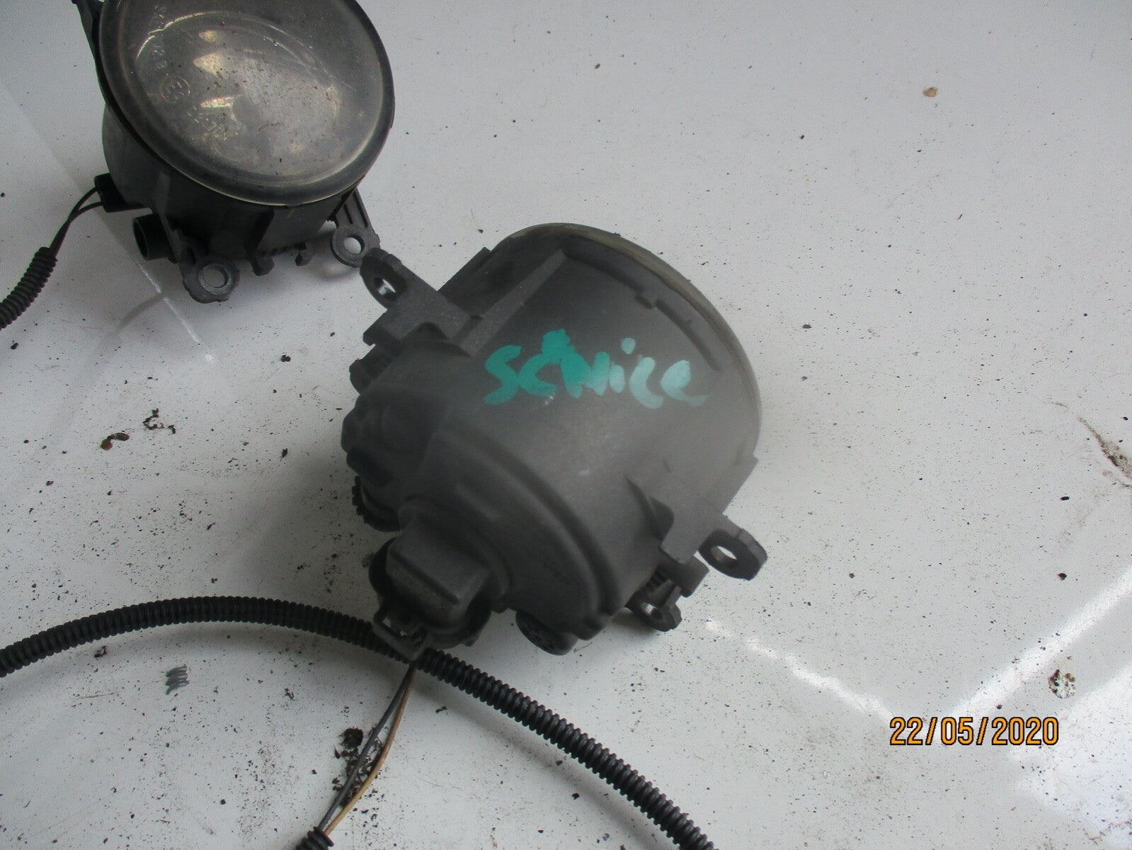 RENAULT GRAND SCENIC 2005 PAIR OF FOG LIGHTS 89210094