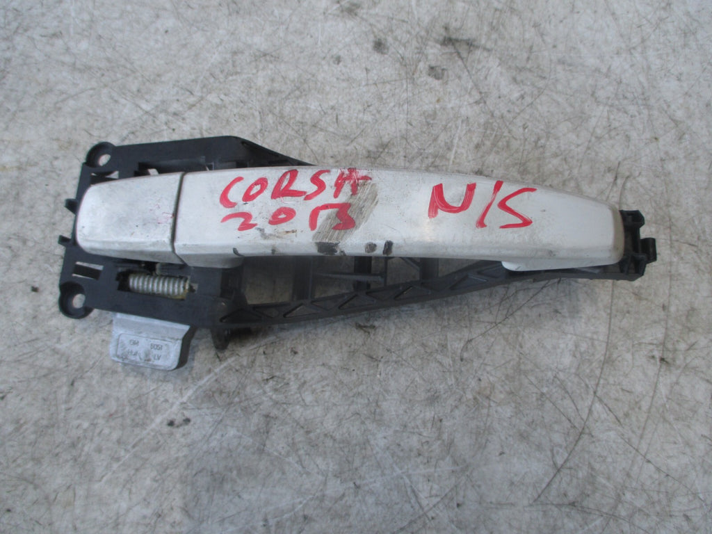 VAUXHALL CORSA D 2013 NSF PASSENGER SIDE FRONT DOOR HANDLE WHITE