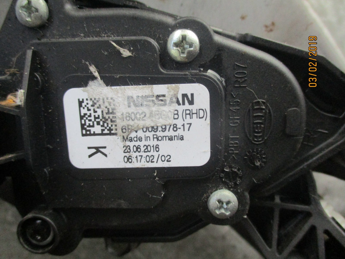 RENAULT KADJAR 2016 ACCELERATOR THROTTLE & BRAKE PEDAL SET 6PV00997817