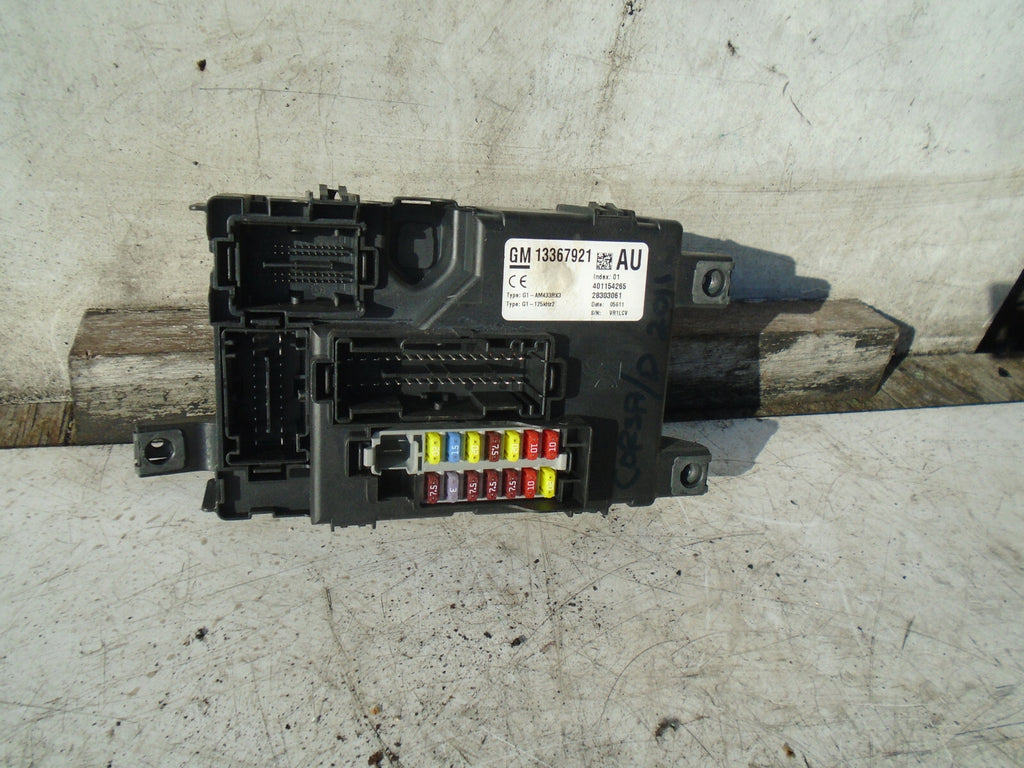 VAUXHALL CORSA D 2011 BCM BODY CONTROL MODULE UNIT 13367921