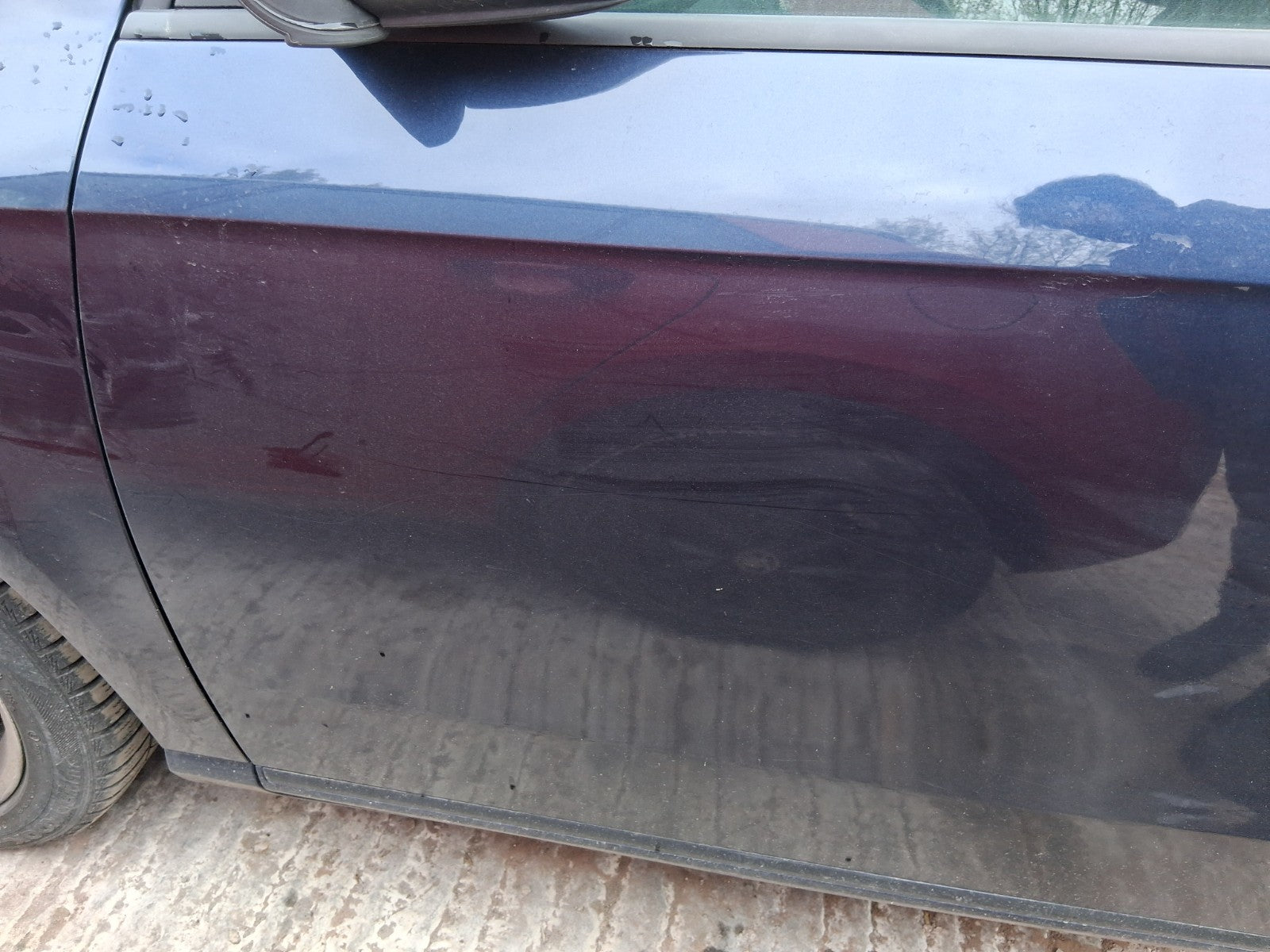 2014 VW VOLKSWAGEN PASSAT B7 SALOON NSF PASSENGER SIDE FRONT LEFT BARE DOOR BLUE