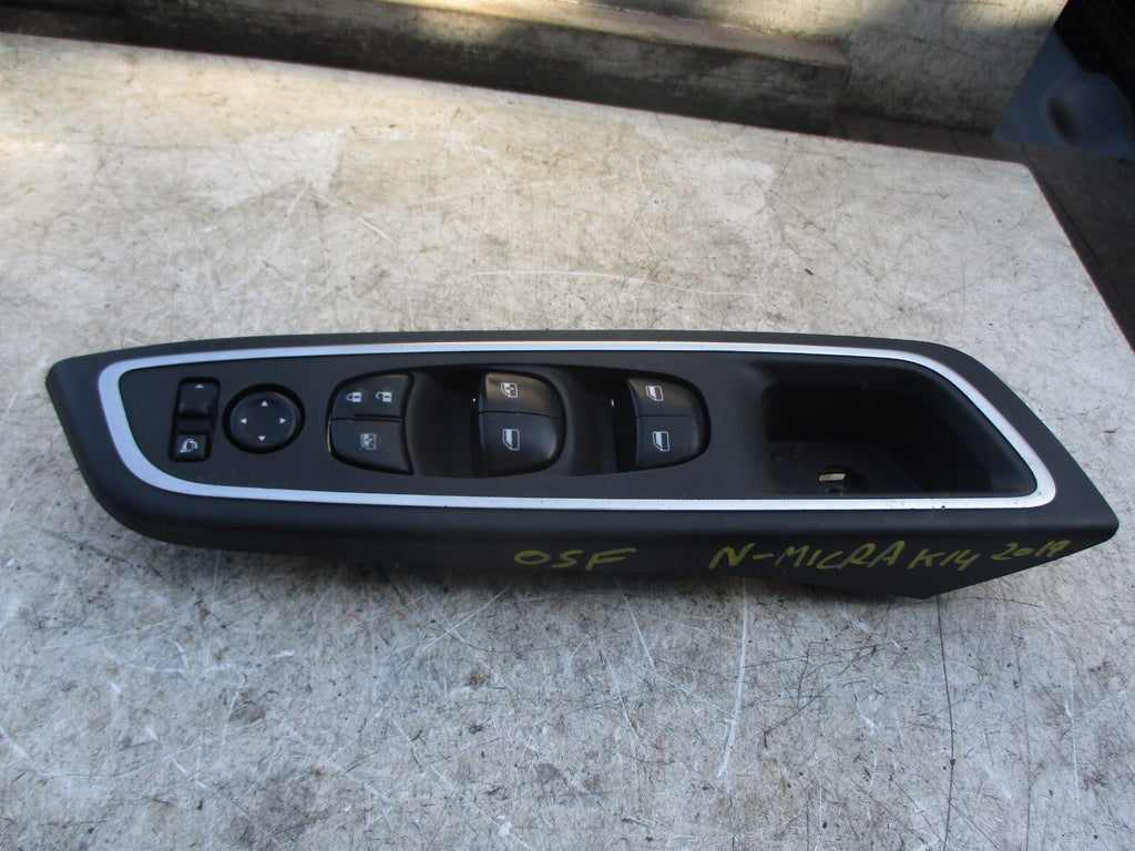 NISSAN MICRA K14 2019 OSF DRIVER SIDE FRONT WINDOW SWITCH 809605FF5E