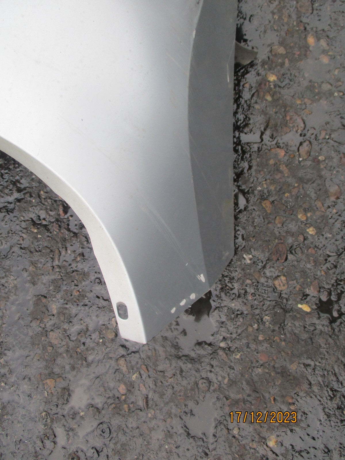 PEUGEOT 207 2009 3 DOOR REAR COMPLETE BUMPER SILVER
