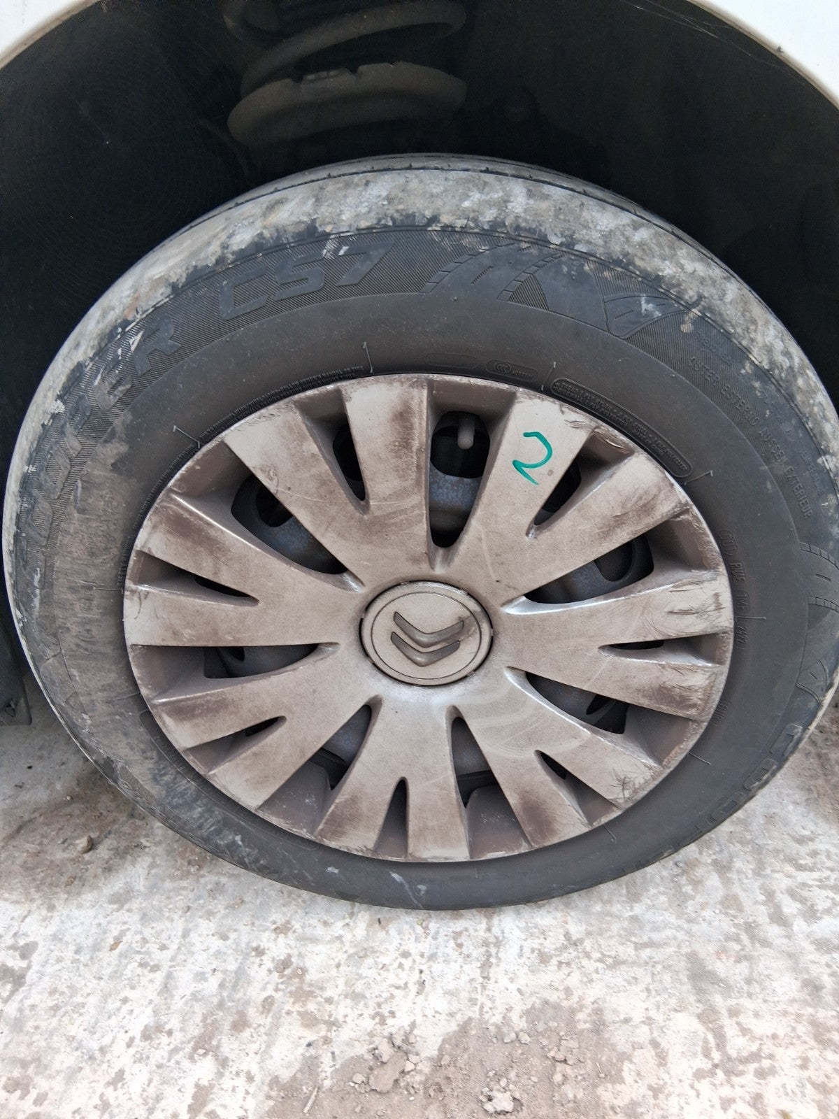 2017 CITROEN BERLINGO MK2 15 INCH STEEL WHEEL WITH TYRE 195/65R15