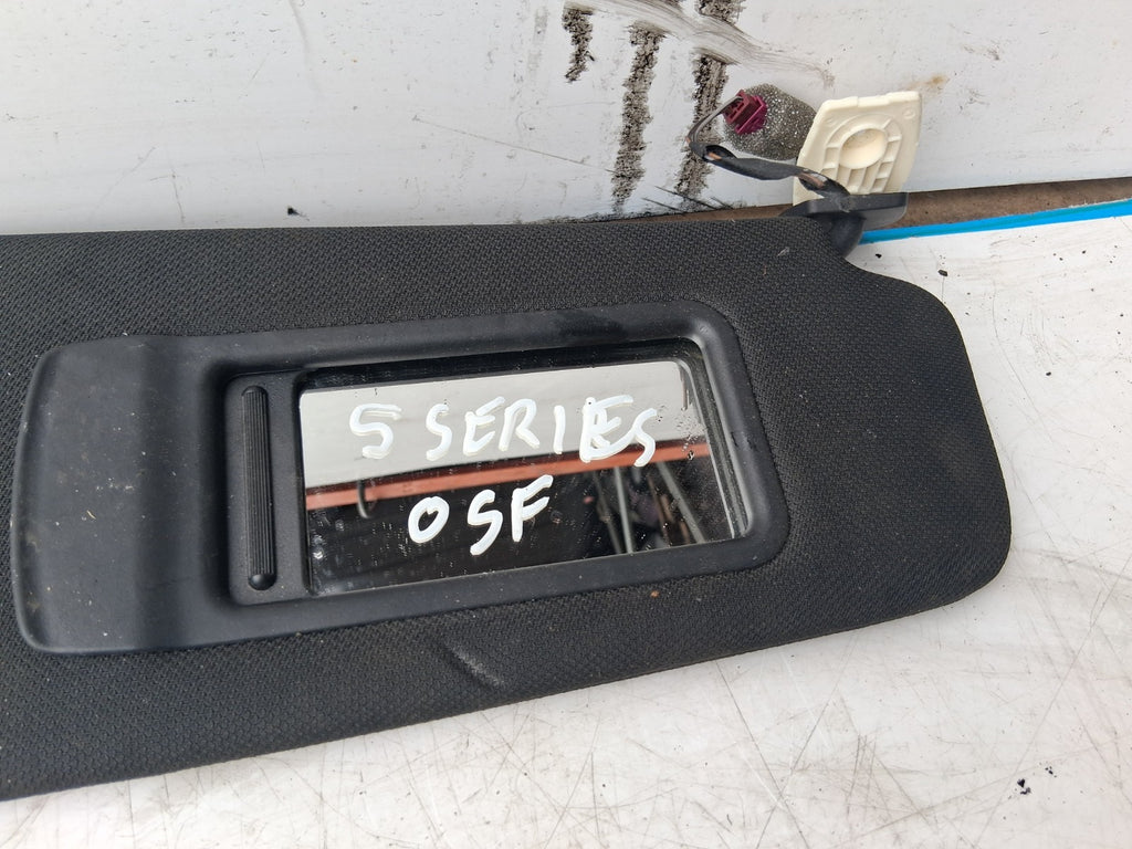2010 BMW 5 SERIES F10 FRONT OSF DRIVER SIDE SUN VISOR