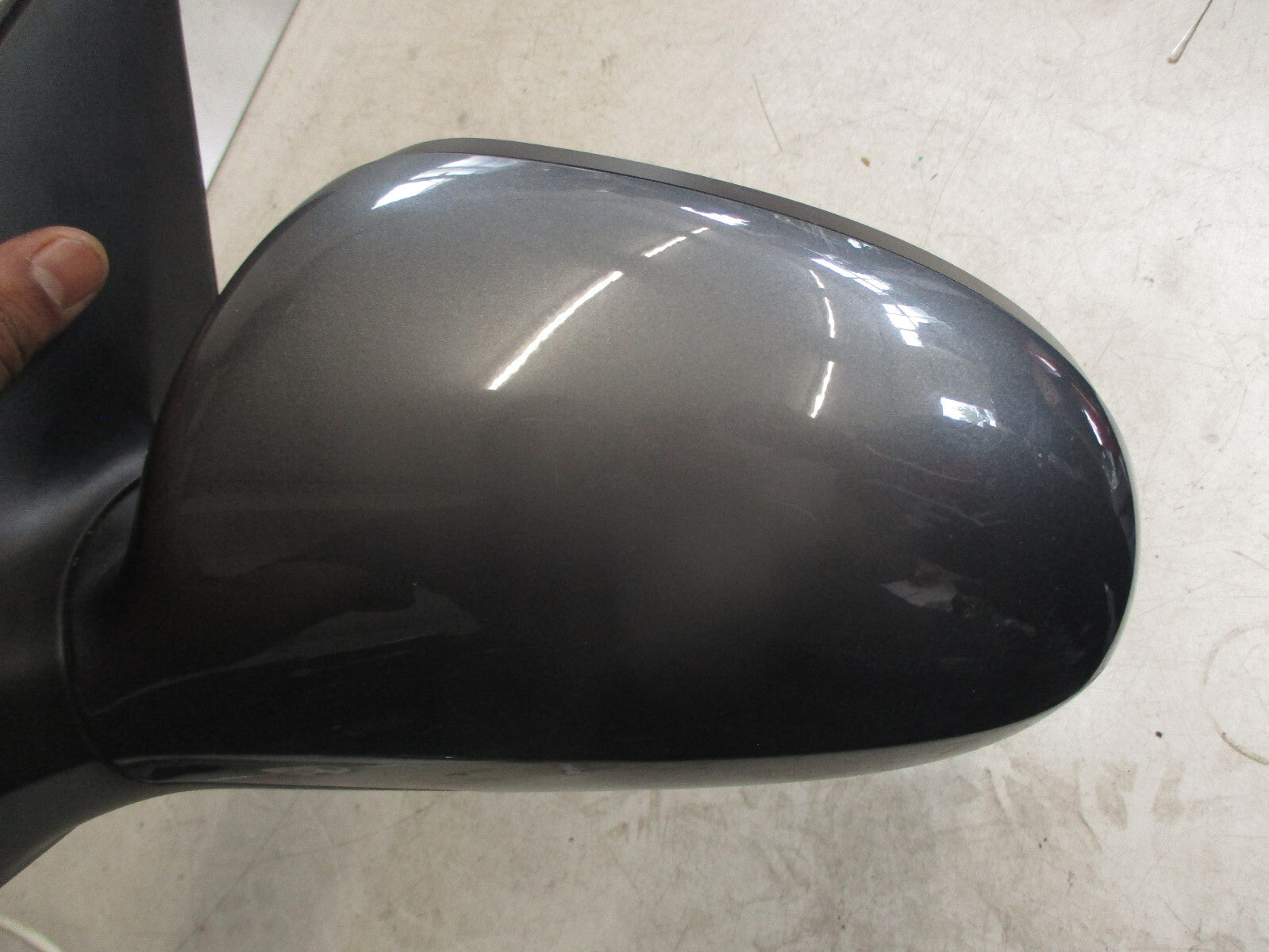 HYUNDAI I30 MK1 2009 NSF PASSENGER SIDE FRONT WING MIRROR GREY