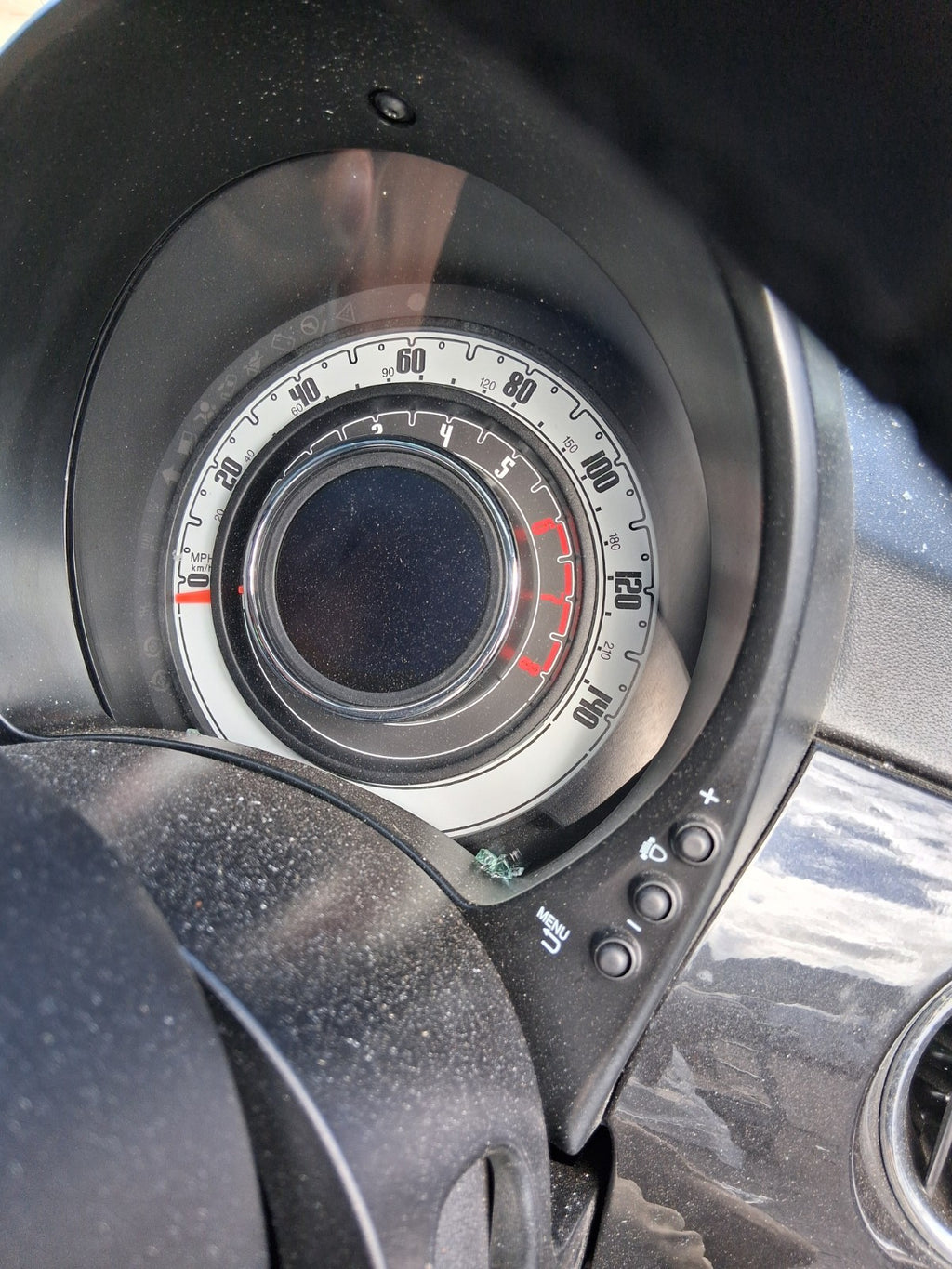 2025 FIAT 500 MHEV 1.0 PETROL DIGITAL ANALOG SPEEDOMETER INSTRUMENT CLUSTER