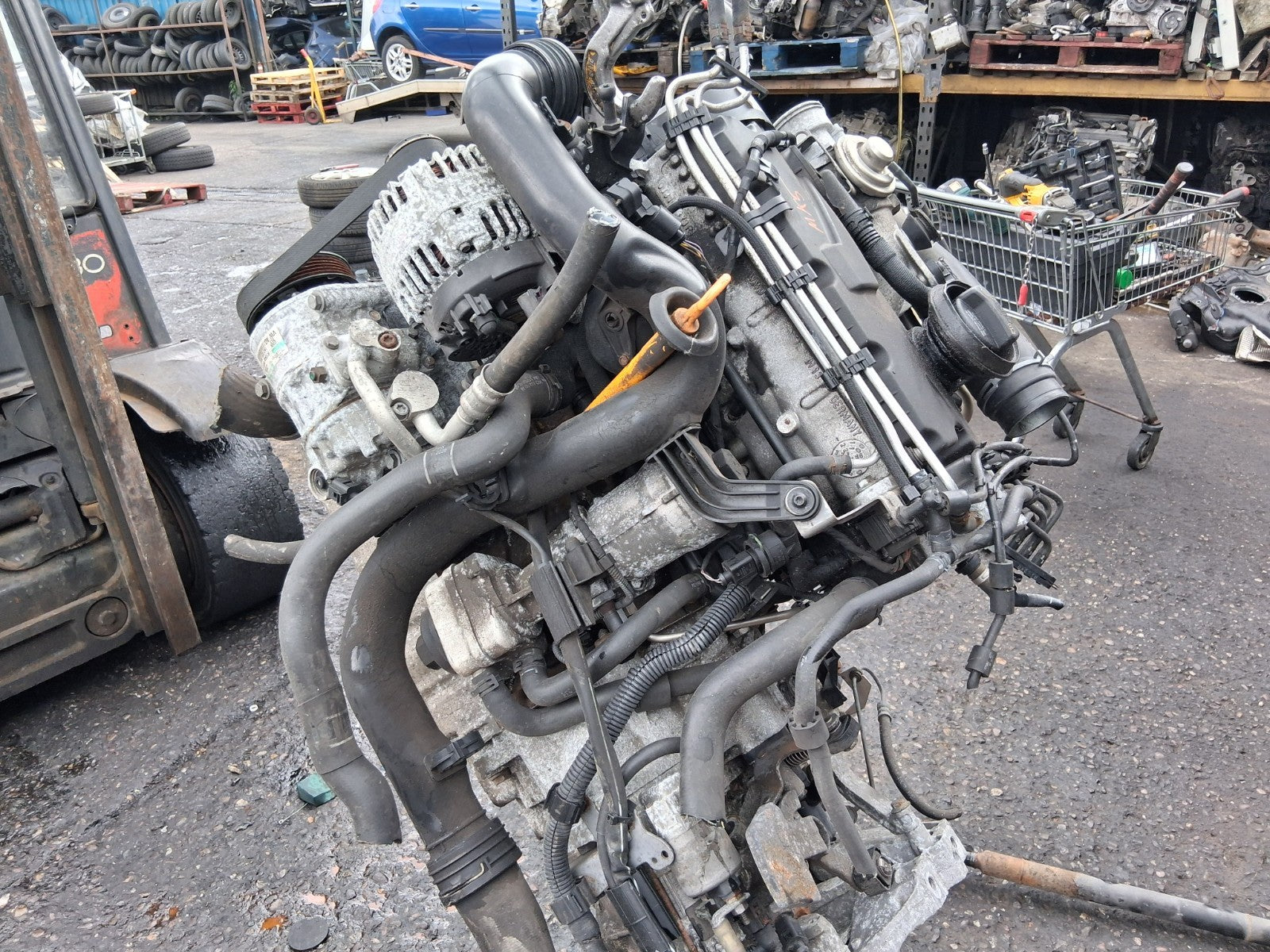 2007 VW VOLKSWAGEN GOLF MK5 1.9 TDI DIESEL COMPLETE ENGINE BXE