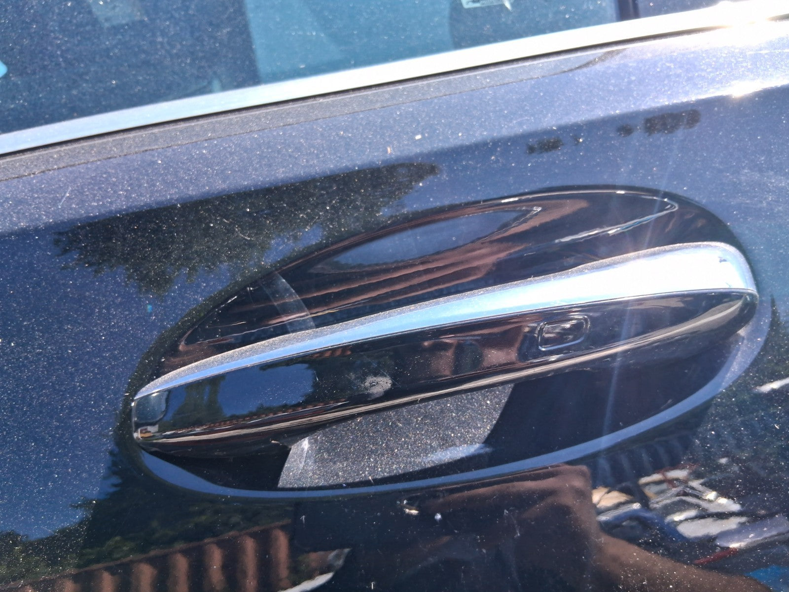 2023 MERCEDES A CLASS W177 NS PASSENGER SIDE FRONT DOOR HANDLE COSMOS BLACK 191