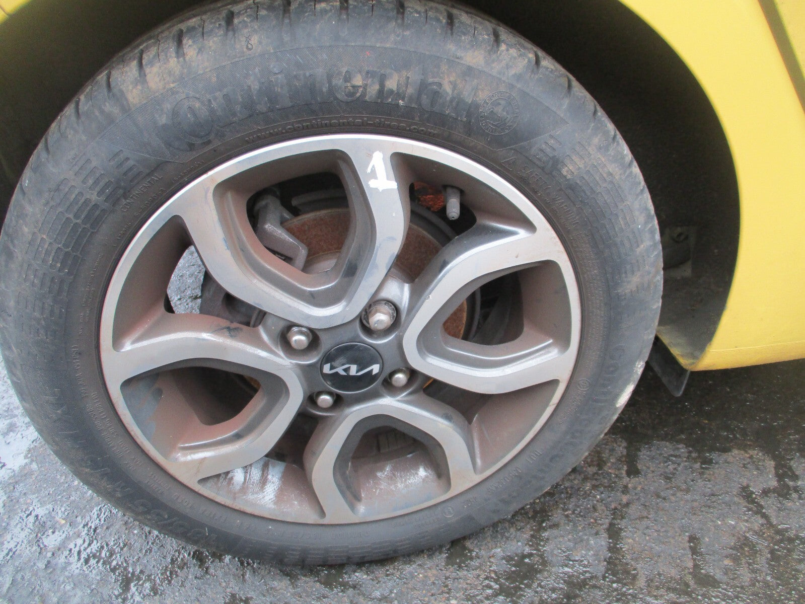 2023 KIA PICANTO MK3 15 INCH ALLOY WHEEL WITH TYRE 185/55R15 REF 1