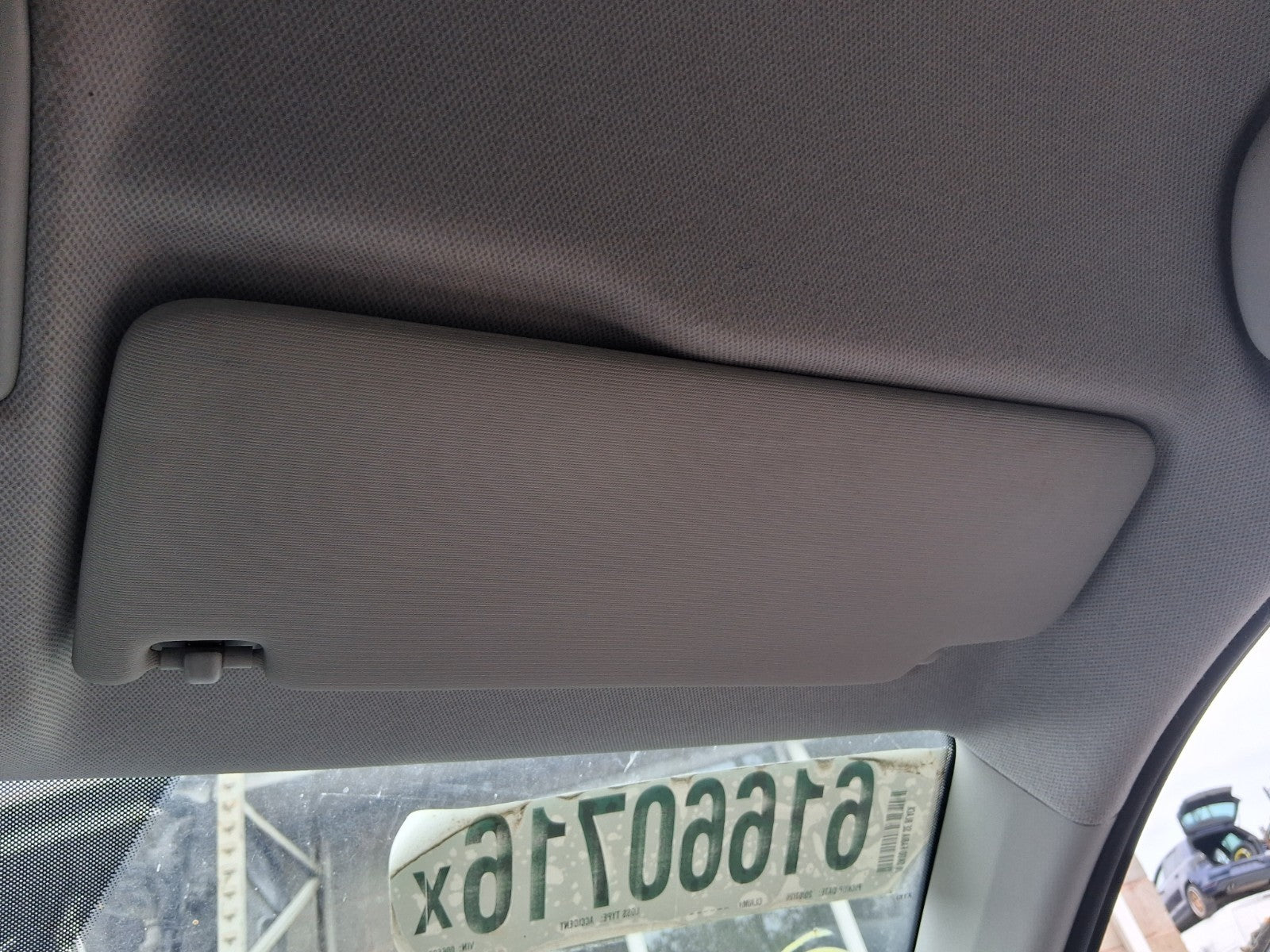 2020 SKODA FABIA MK3 NJ HATCHBACK OSF DRIVER SIDE FRONT RIGHT SUN VISOR SHADE