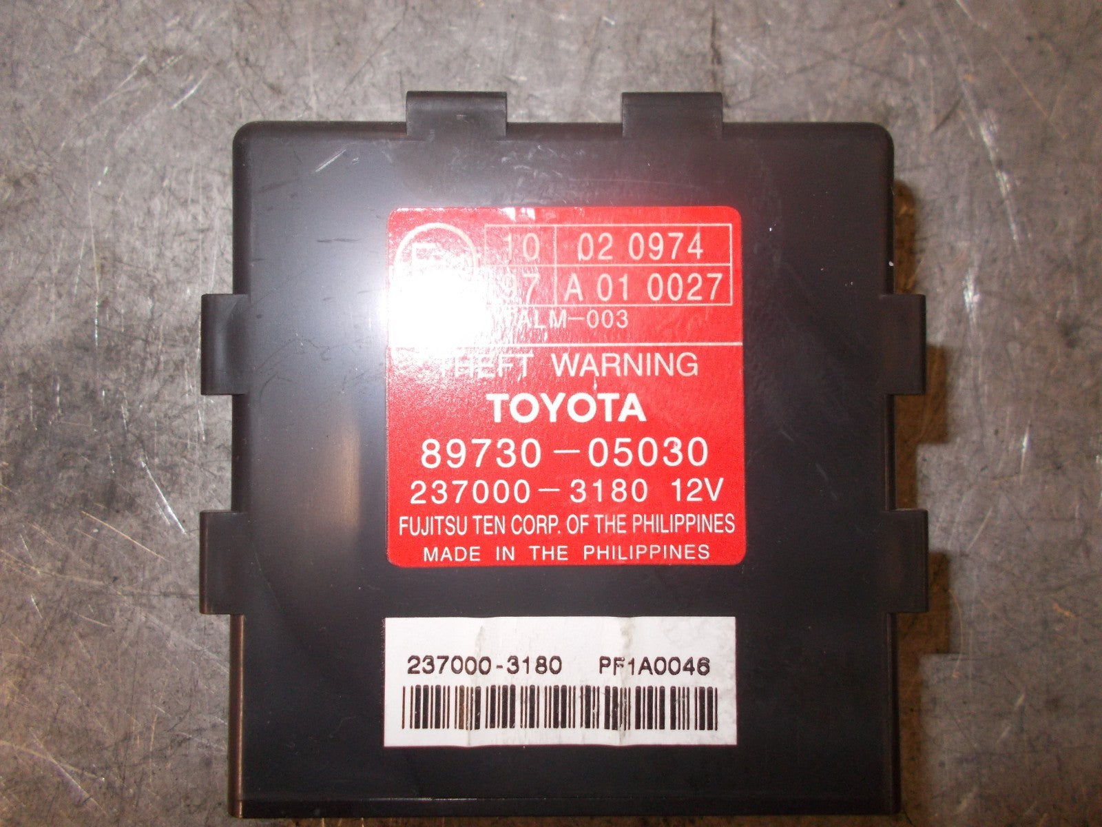 TOYOTA AVENSIS T250 2007 MK2 ANTI THEFT MODULE 8973005030