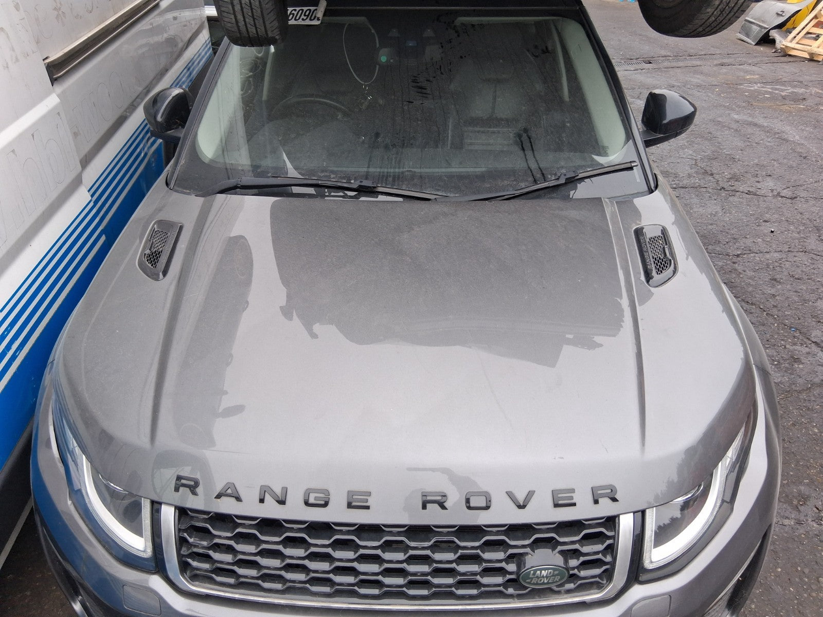 2016 RANGE ROVER EVOQUE L538 FRONT COMPLETE BONNET HOOD CORRIS GREY LRC 873
