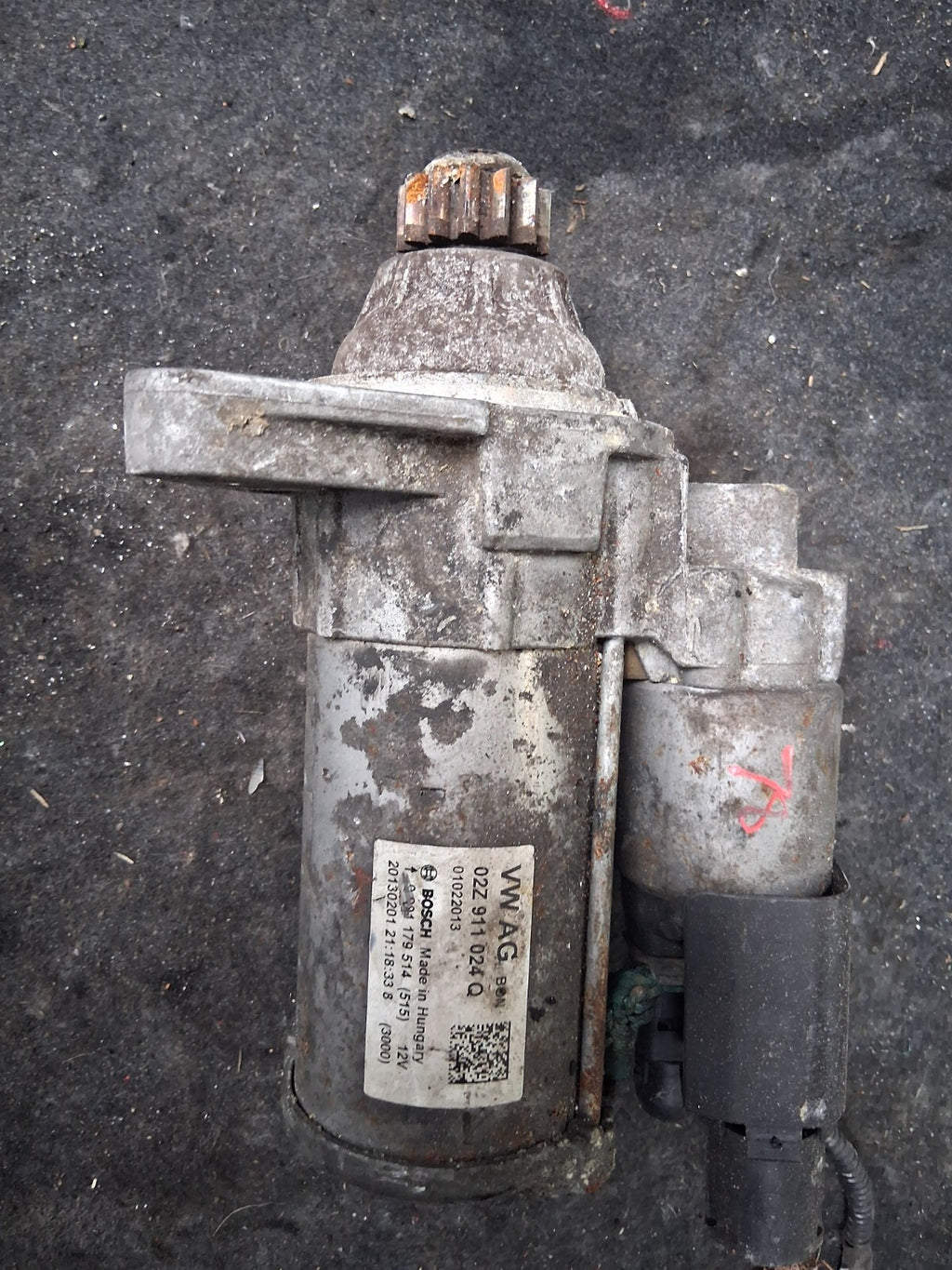 SEAT IBIZA MK4 6J 2015 1.4 PETROL STARTER MOTOR 02Z911024Q