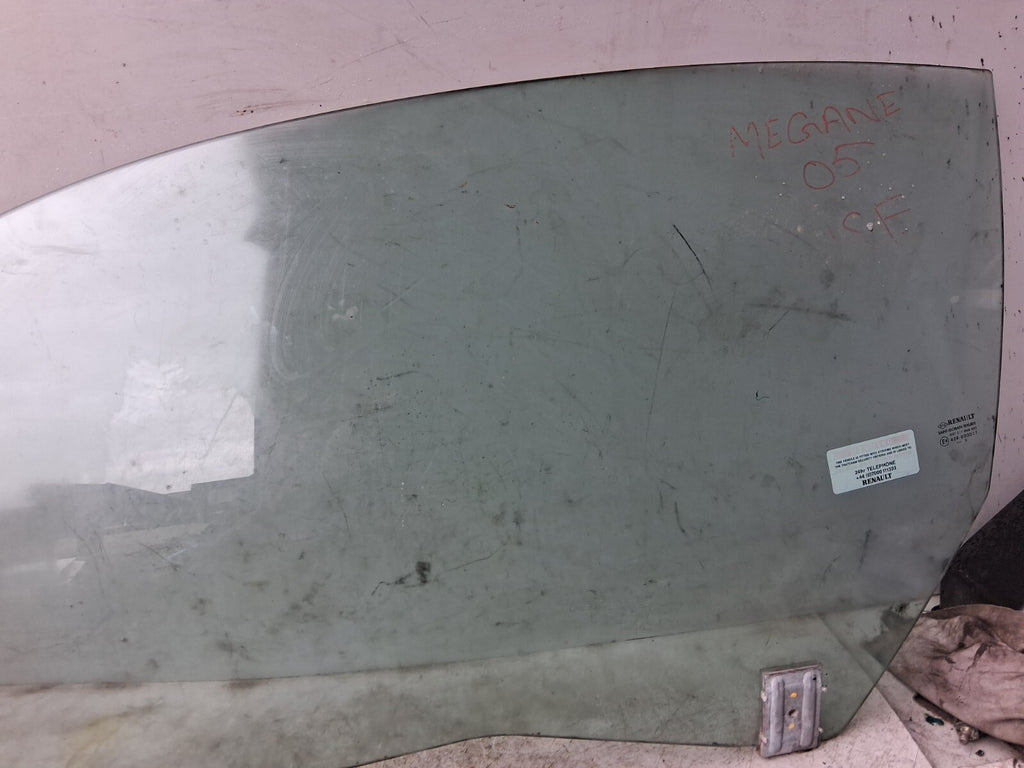 RENAULT MEGANE CC MK2 2005 NSF PASSENGER SIDE FRONT LEFT WINDOW GLASS 43R000017