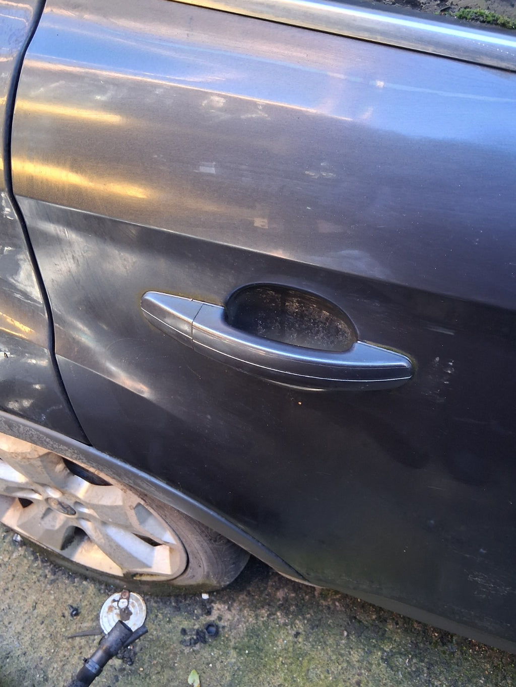 2009 FORD KUGA MK1 OSR DRIVER SIDE REAR RIGHT COMPLETE DOOR SEA GREY H8