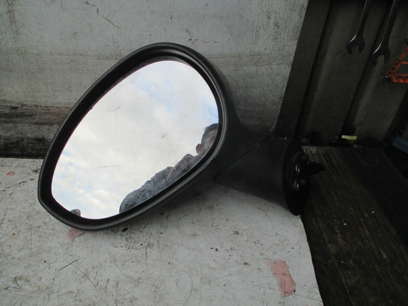 FIAT PUNTO EVO MK3 3 DOOR 2015 PASSENGER NEAR SIDE WING MIRROR