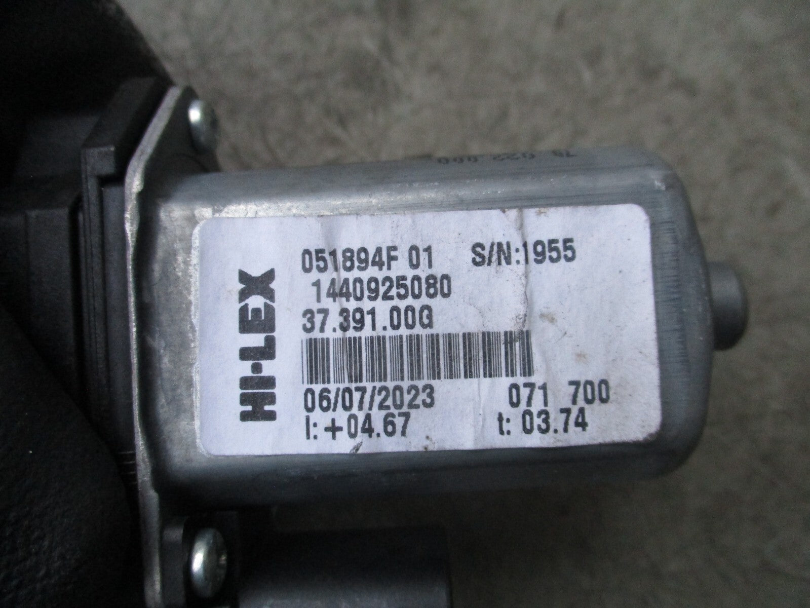 2023 VAUXHALL MOVANO C OSF DRIVER SIDE FRONT WINDOW MOTOR REGULATOR 1440925080
