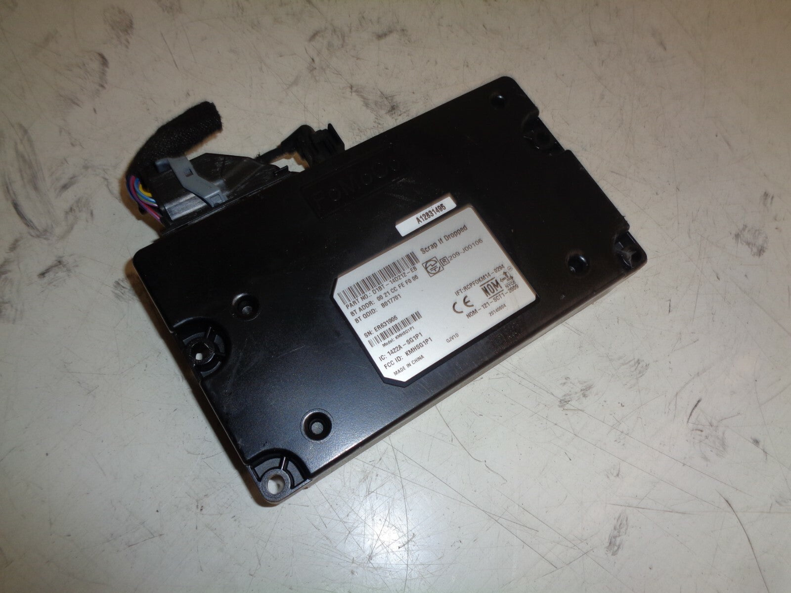 FORD FIESTA MK7 2017 BLUETOOTH CONTROL MODULE UNIT D1BT14D212EB