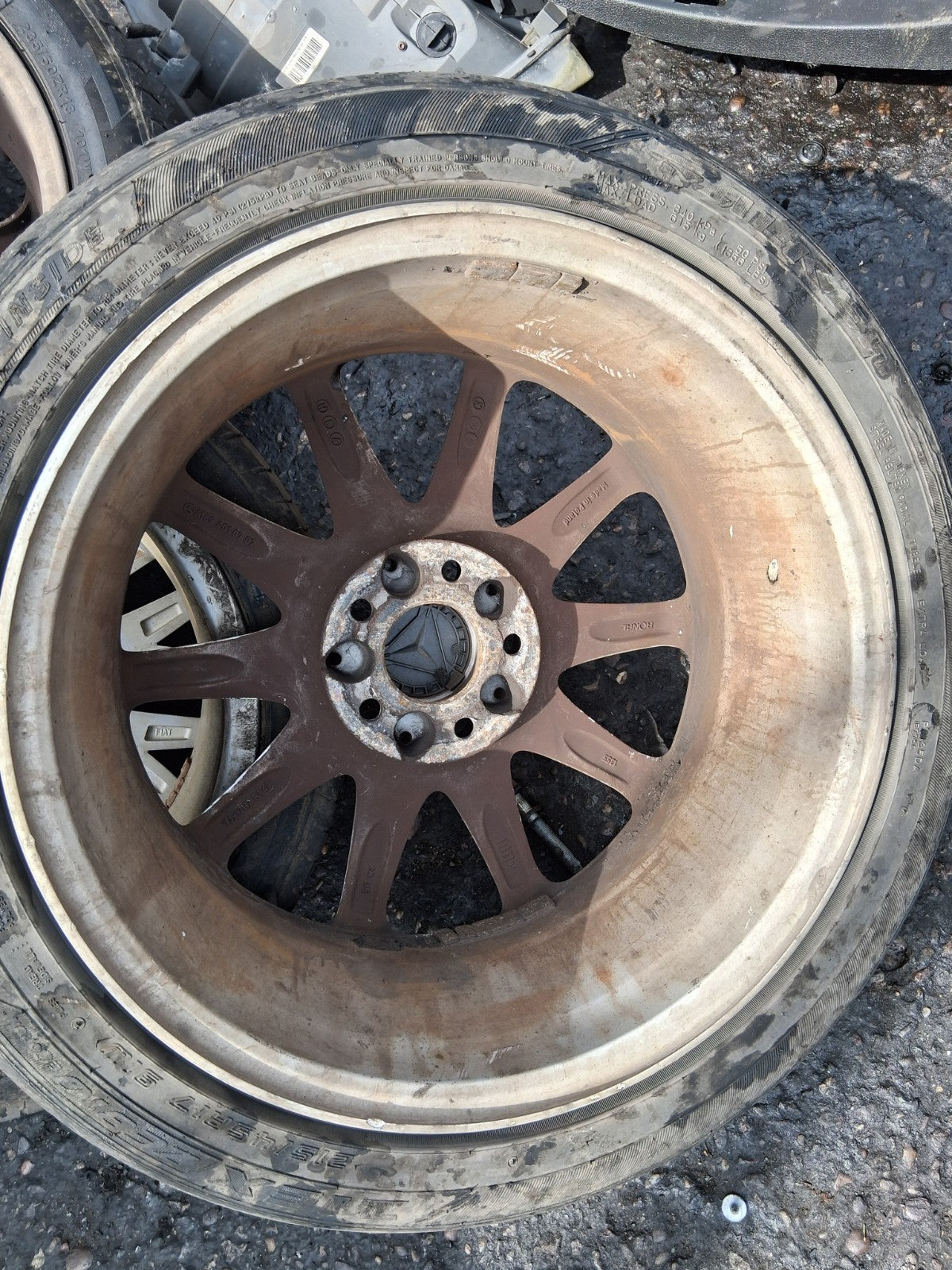 2008 MERCEDES B CLASS W245 17 INCH ALLOY WHEEL WITH TYRE 215/45R17
