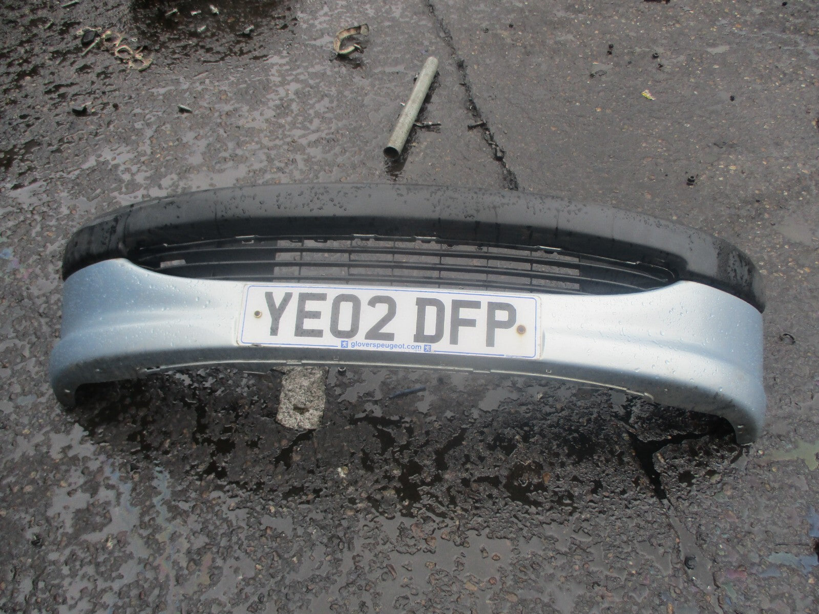 PEUGEOT 206 2002 FRONT COMPLETE BUMPER BLUE