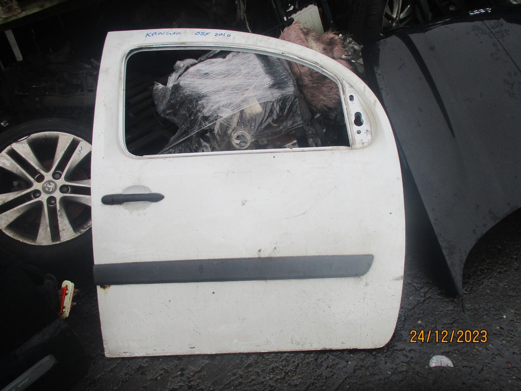 2010 RENAULT KANGOO MK2 OSF DRIVER SIDE FRONT BARE DOOR WHITE