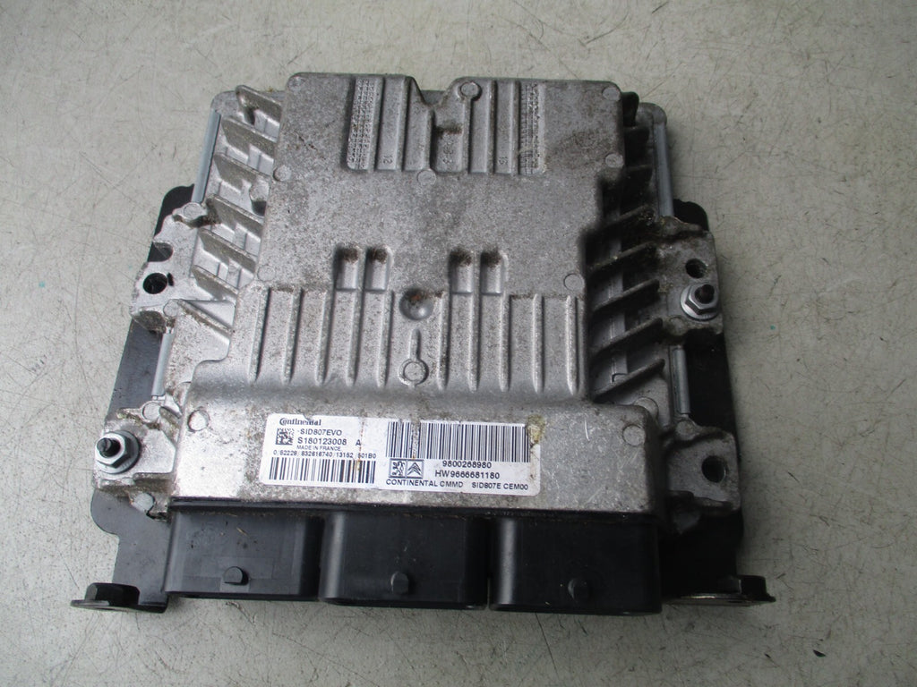 2013 PEUGEOT 5008 MK1 1.6 DIESEL ECU ENGINE CONTROL MODULE UNIT 9800268980