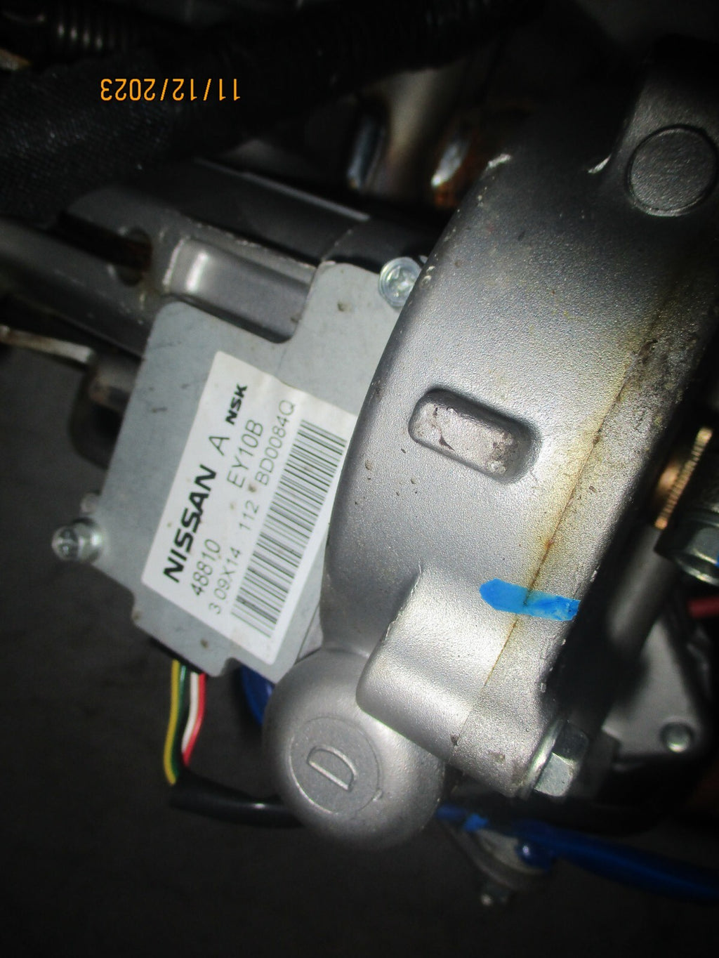 NISSAN QASHQAI J10 2009 ELECTRIC POWER STEERING COLUMN IGNITION 48810EY10B