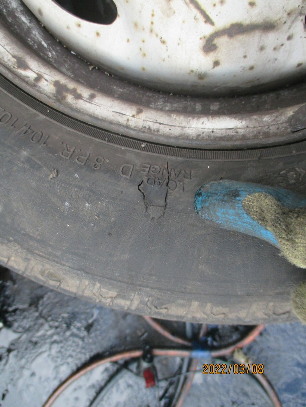 FORD TRANSIT 2004 MK6 STEEL WHEEL & TYRE 195/70R15