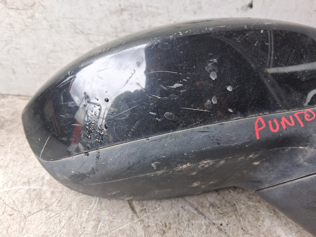 2007 FIAT GRANDE PUNTO OSF DRIVER SIDE FRONT RIGHT WING MIRROR BLACK