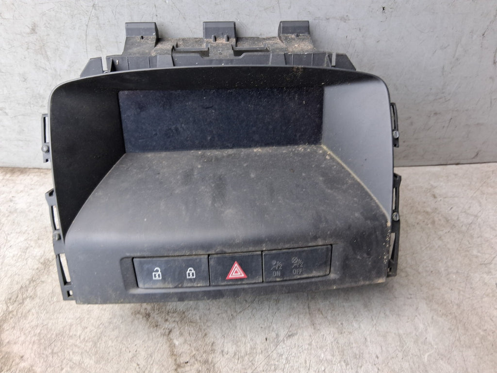 2012 VAUXHALL ASTRA J DASHBOARD SCREEN DISPLAY HAZARD SWITCH TRIM 565412769