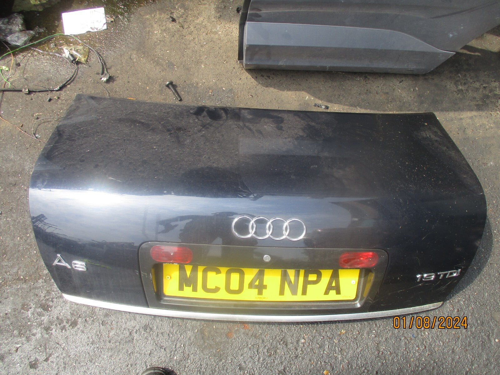 2004 AUDI A6 C5 SALOON REAR COMPLETE TAILGATE BOOTLID BLUE