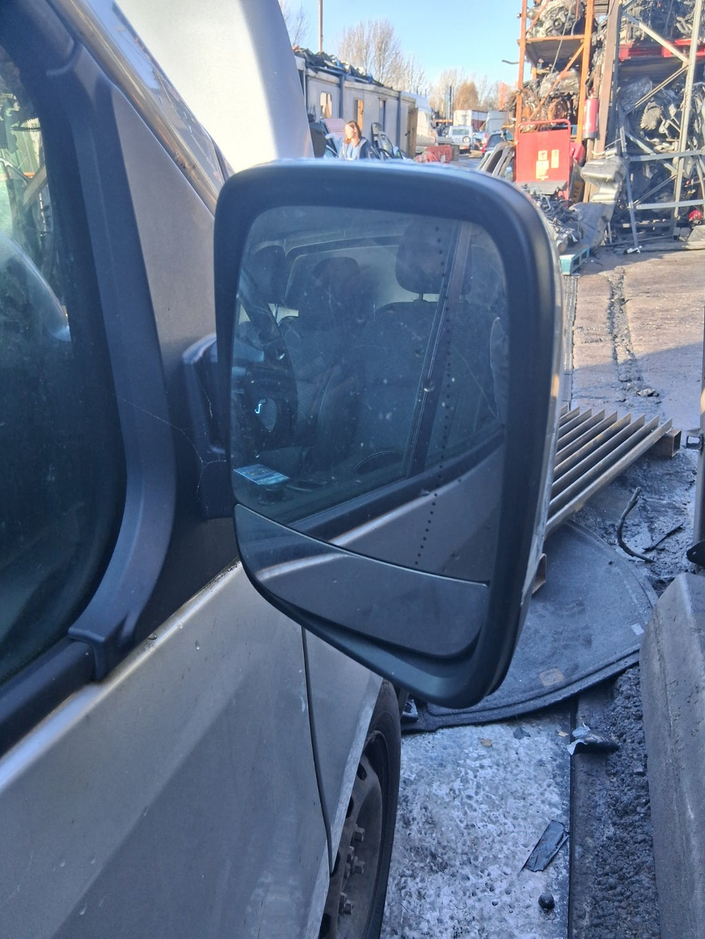 2017 VAUXHALL VIVARO MK2 OSF DRIVER SIDE FRONT RIGHT WING MIRROR SILVER