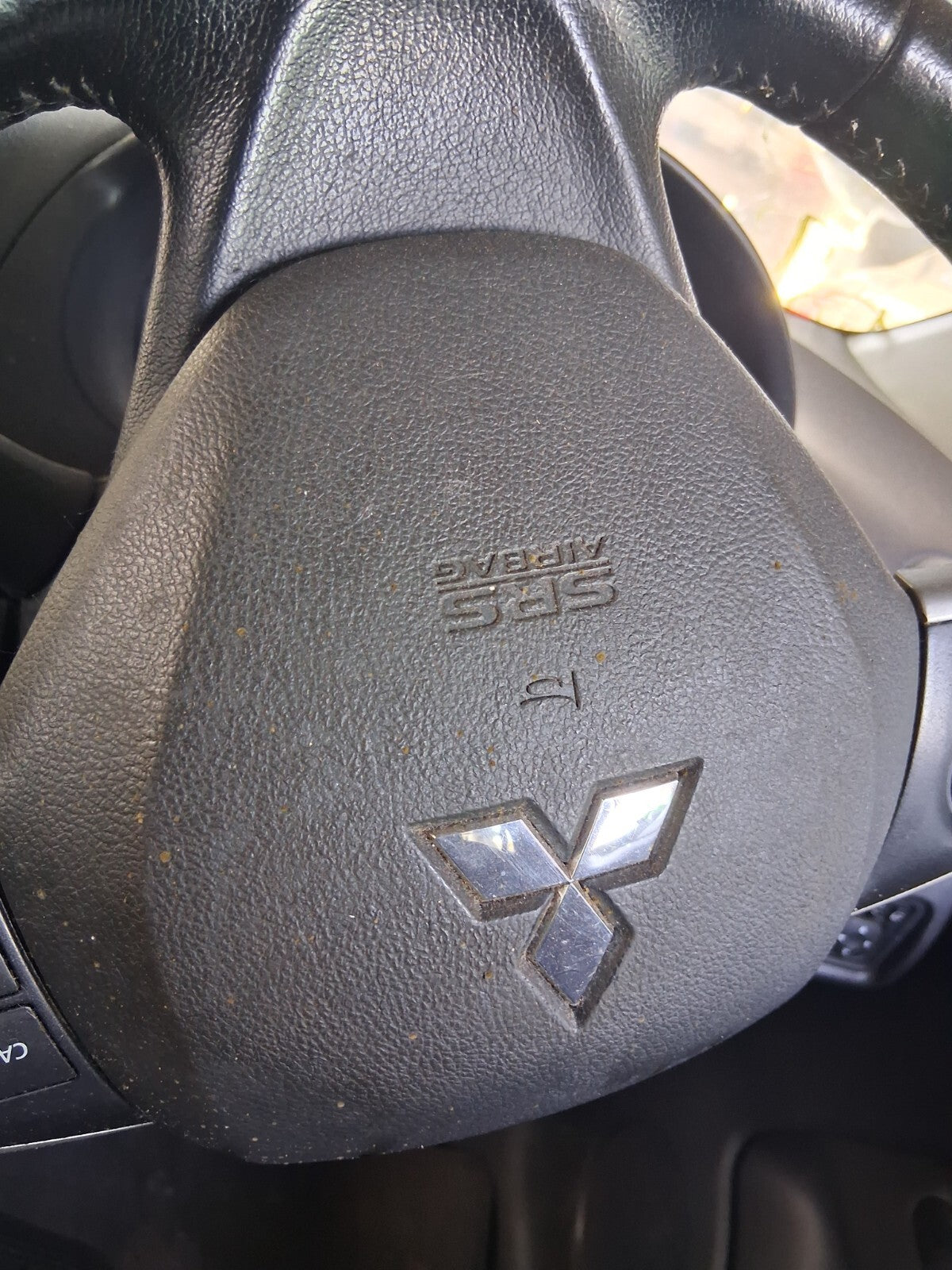 2016 MITSUBISHI MIRAGE MK6 STEERING WHEEL SRS AIRBAG BLACK