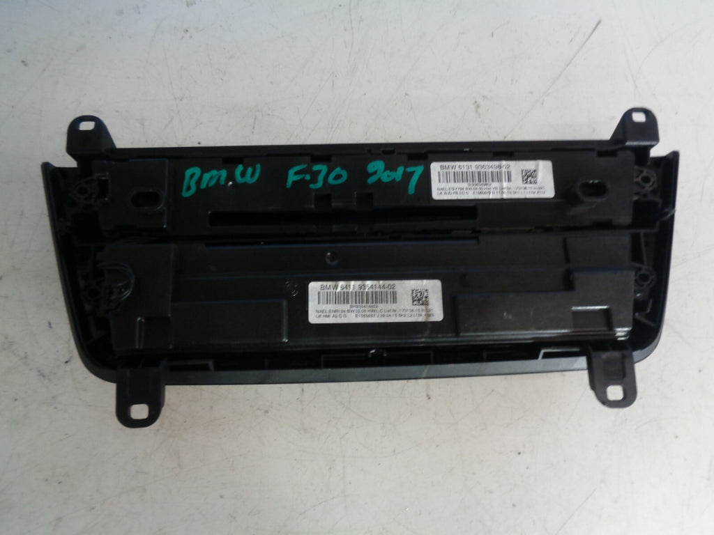 BMW 3 SERIES F30 2017 HEATER A/C CLIMATE CONTROL SWITCH PANEL 9354144
