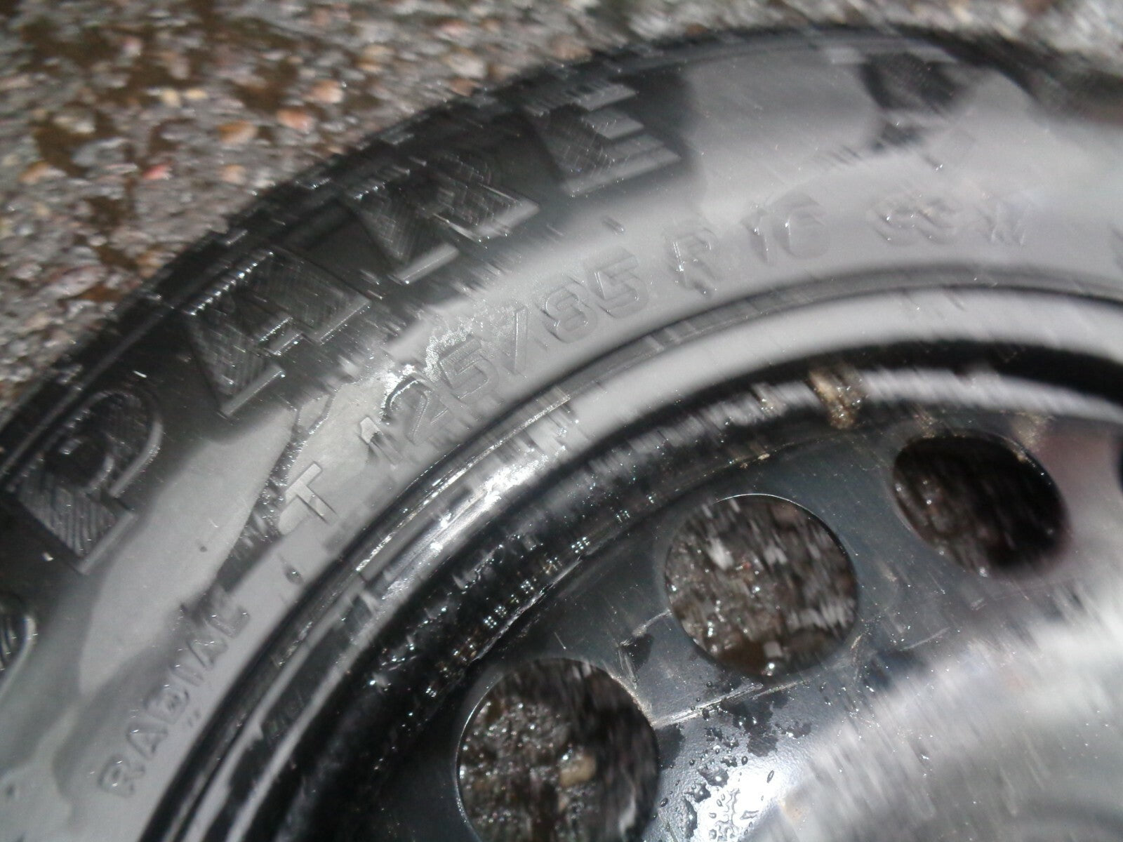 SAAB 9-3 9 3  16 INCH 5 STUDS EMERGENCY SPACE SAVER STEEL WHEEL TYRE 125/85R16