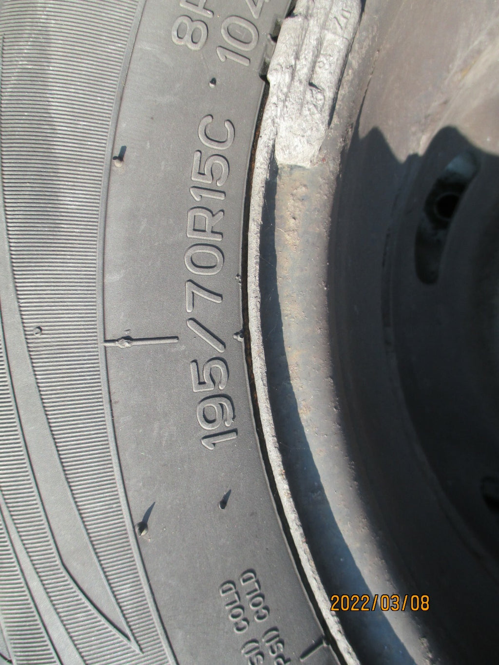 FORD TRANSIT MK7 2011 15 INCH STEEL WHEEL & TYRE 195/70R15 NANKANG