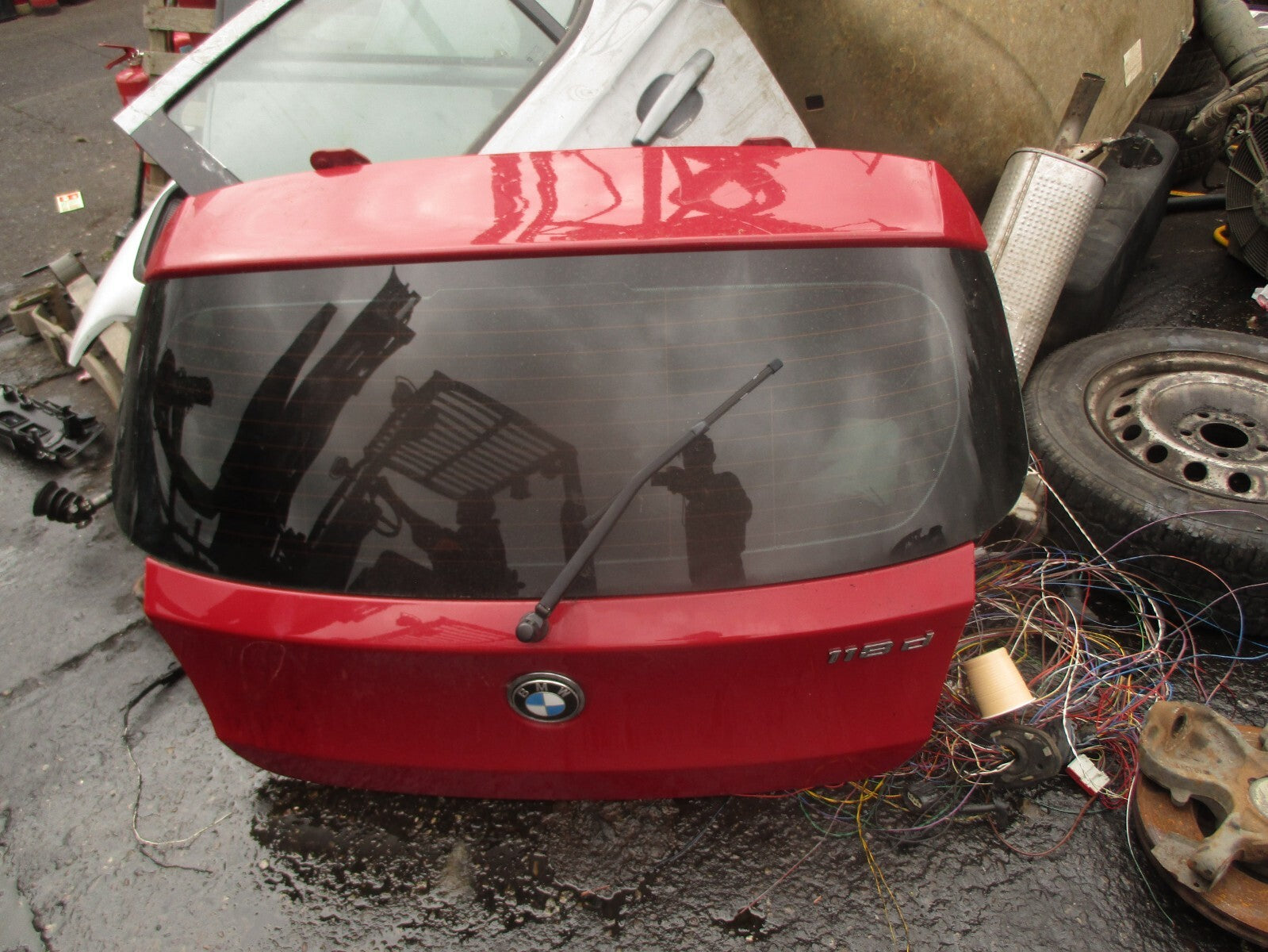 2009 BMW 1 SERIES E82 118D HATCHBACK REAR BOOTLID TAILGATE CRIMSON RED A61