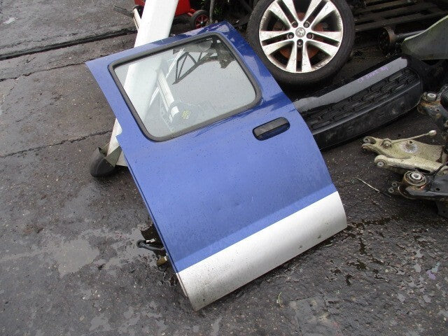 NISSAN NAVARA D22 2003 NSR PASSENGER SIDE REAR COMPLETE DOOR BLUE 2Y9