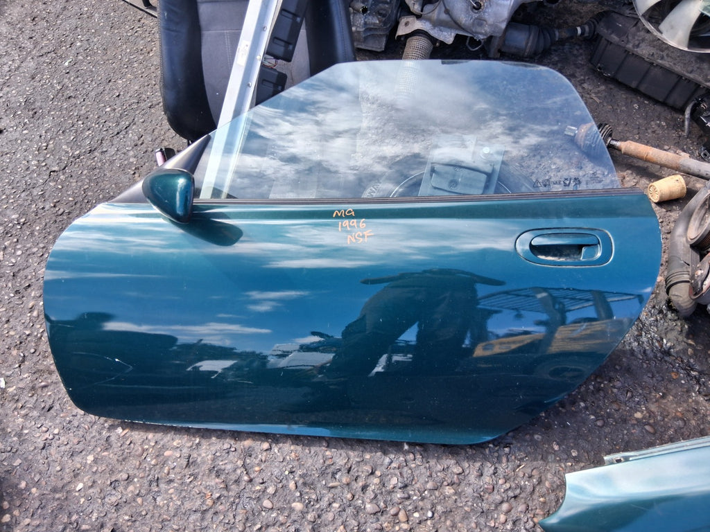 MG MGF 1996 MK1 NSF PASSENGER SIDE FRONT LEFT COMPLETE DOOR GREEN
